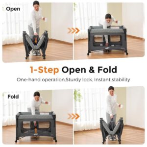 pamobabe quick-fold travel crib